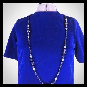 Long necklace with beads